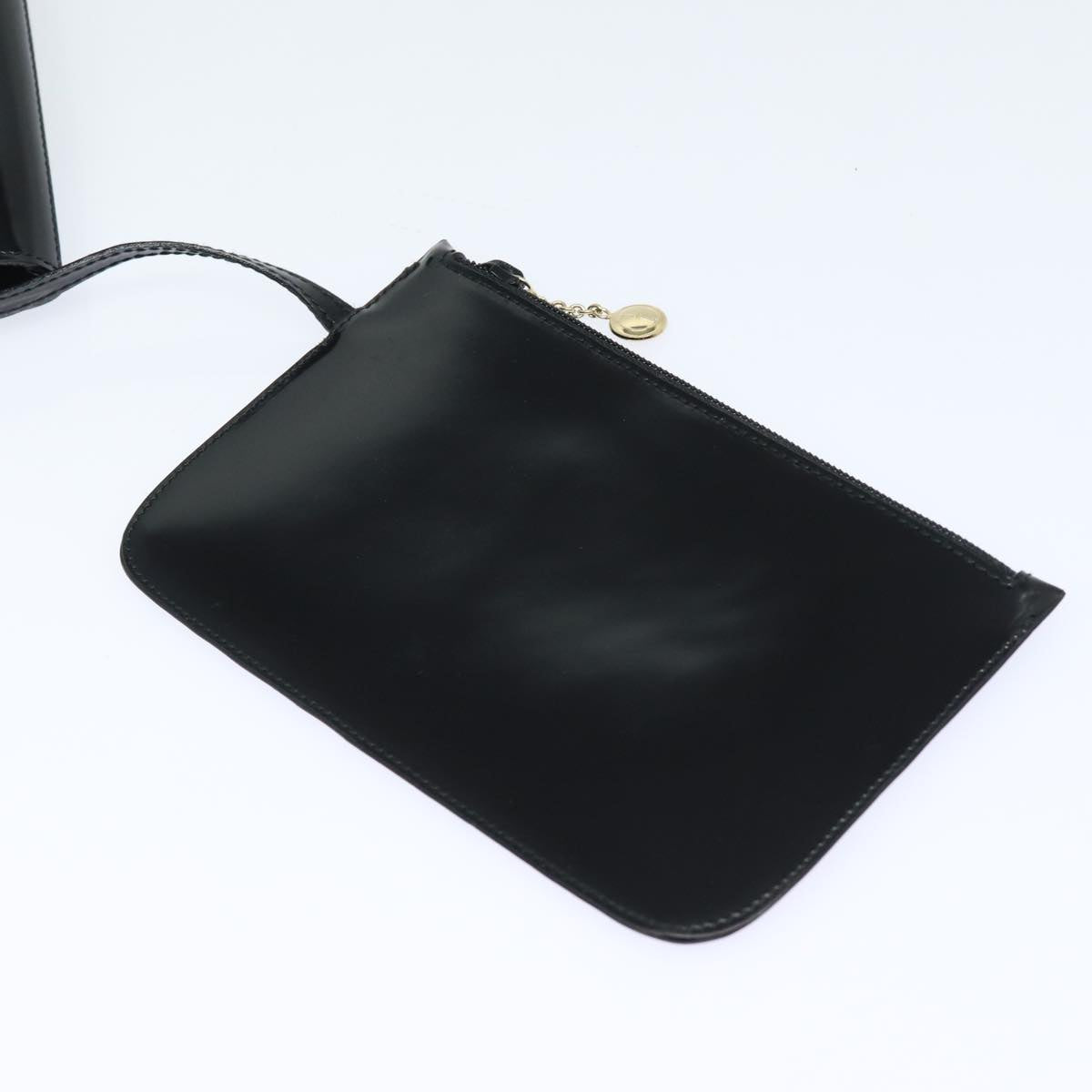GUCCI Hand Bag Enamel Black 000 2058 ep4728