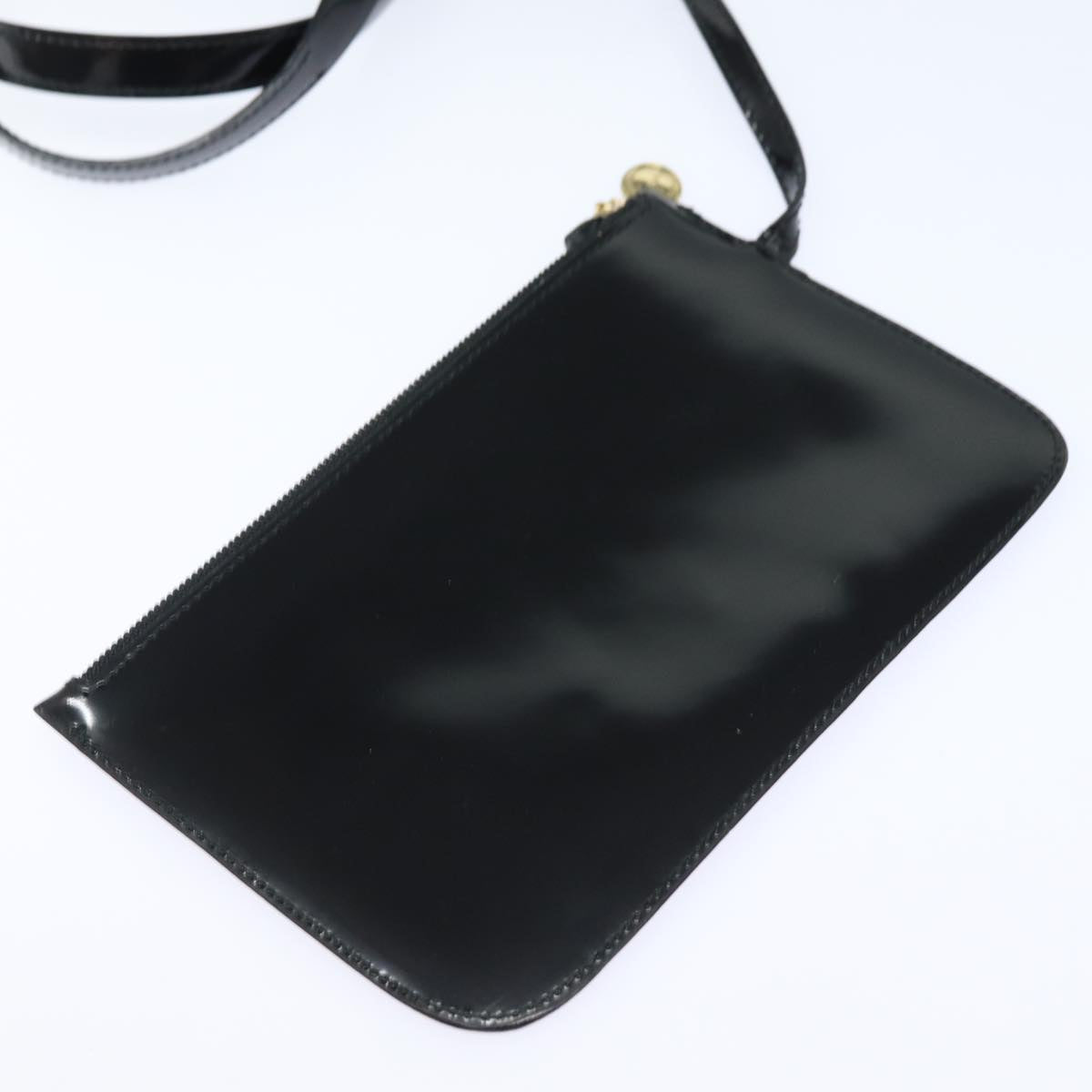 GUCCI Hand Bag Enamel Black 000 2058 ep4728