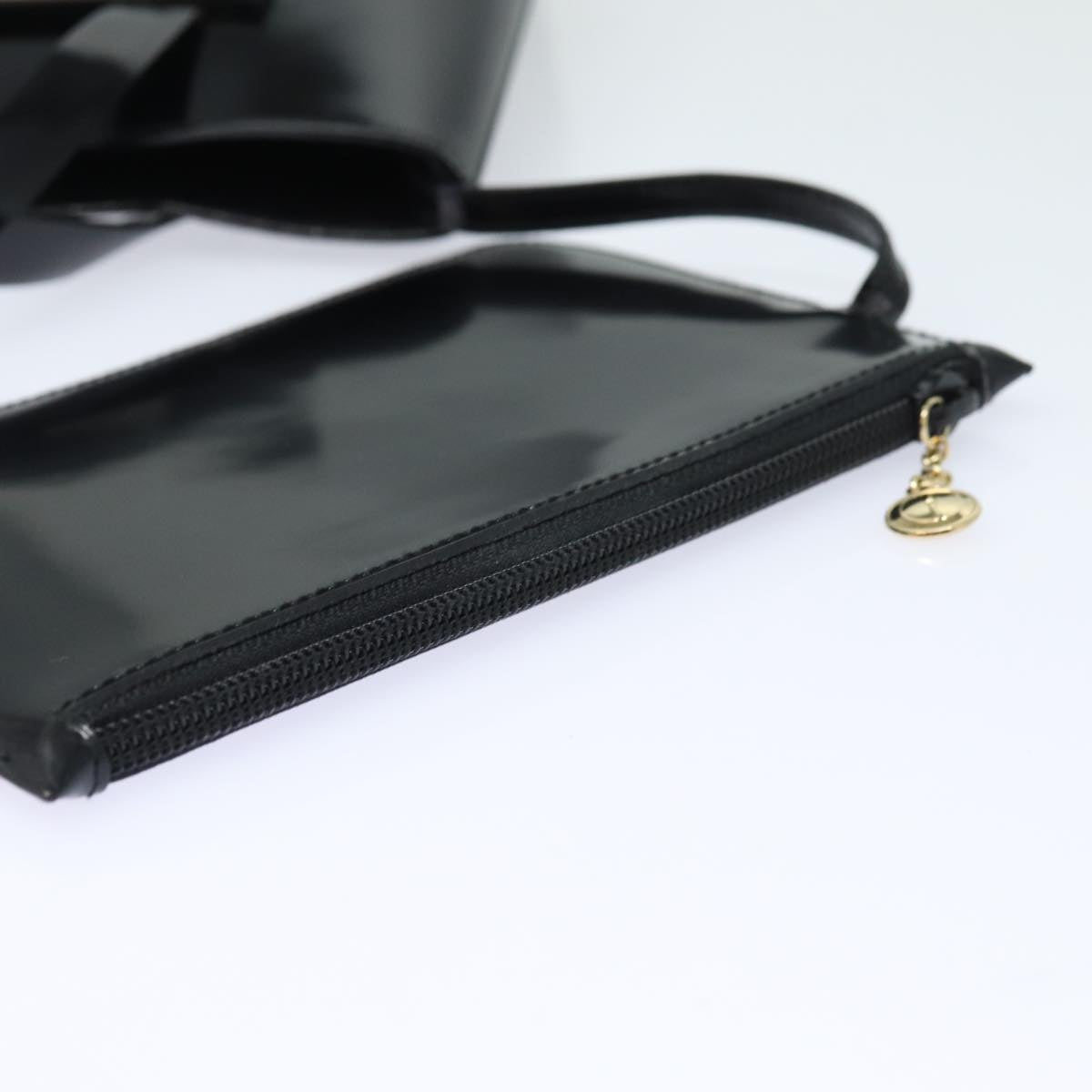 GUCCI Hand Bag Enamel Black 000 2058 ep4728