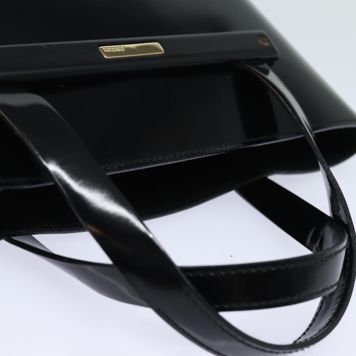GUCCI Hand Bag Enamel Black 000 2058 ep4728