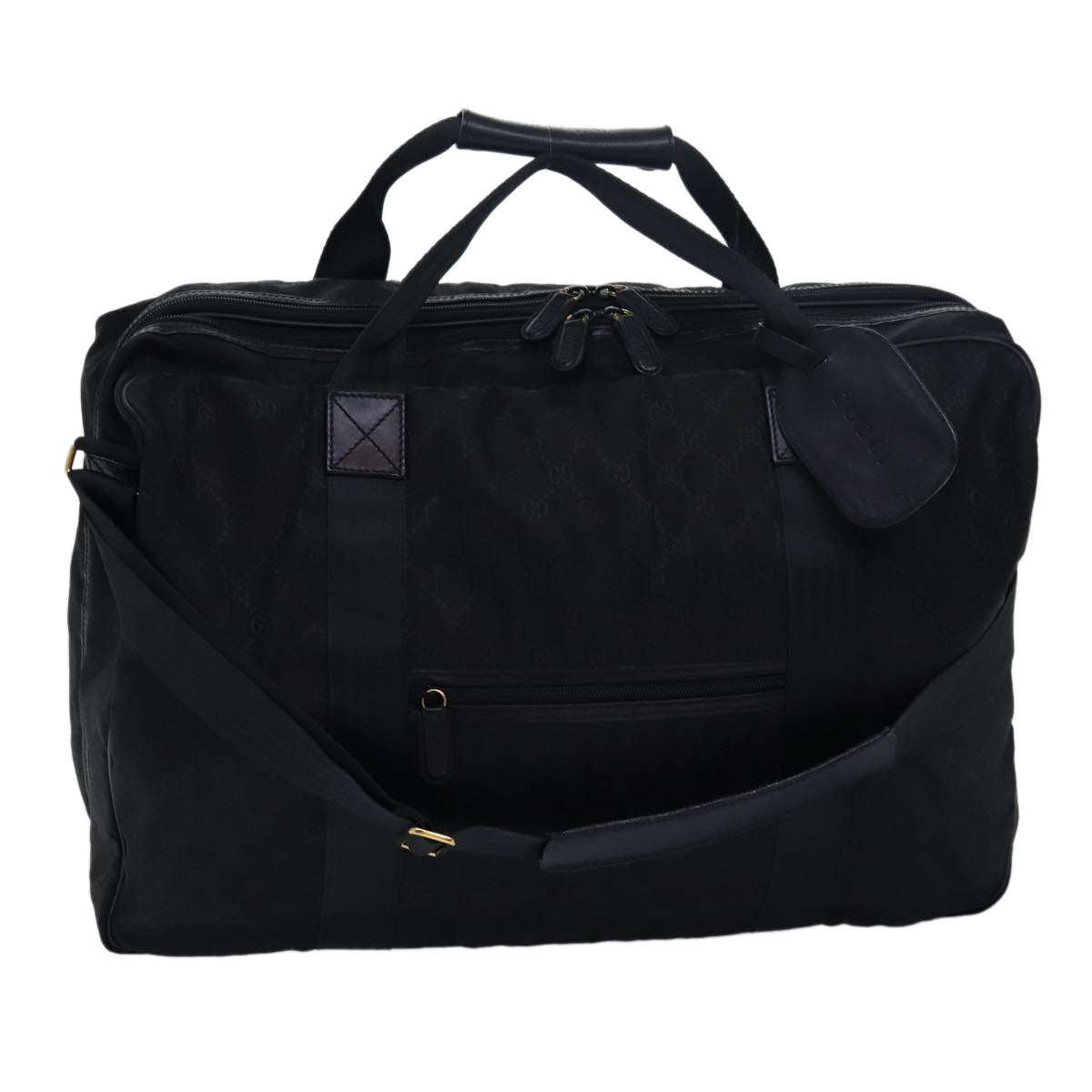 GUCCI GG Canvas Travel Case Boston Bag Black 012 1095 3674 ep4732