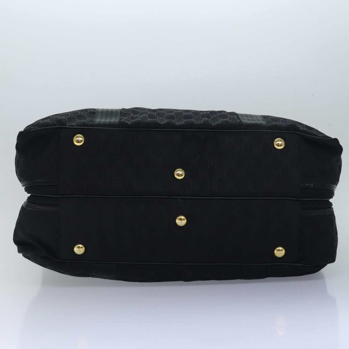 GUCCI GG Canvas Travel Case Boston Bag Black 012 1095 3674 ep4732