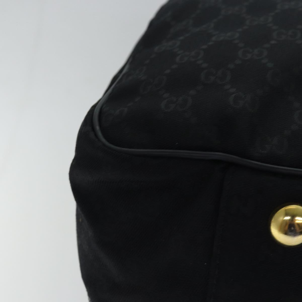 GUCCI GG Canvas Travel Case Boston Bag Black 012 1095 3674 ep4732