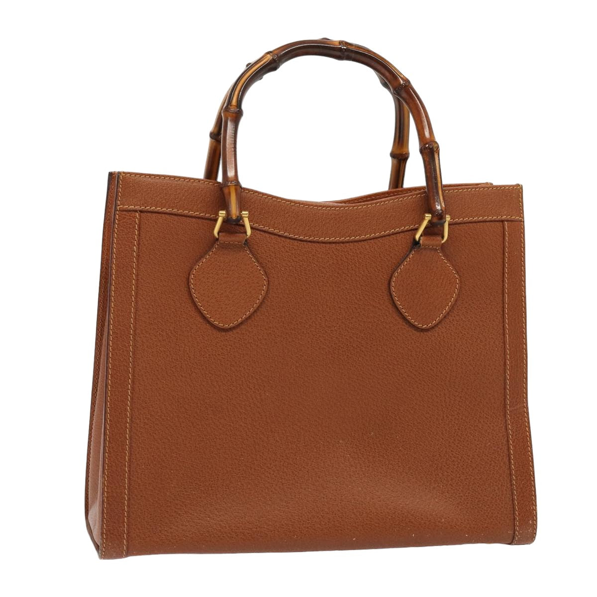 GUCCI Bamboo Hand Bag Leather Brown 002 2853 0260 0 ep4734