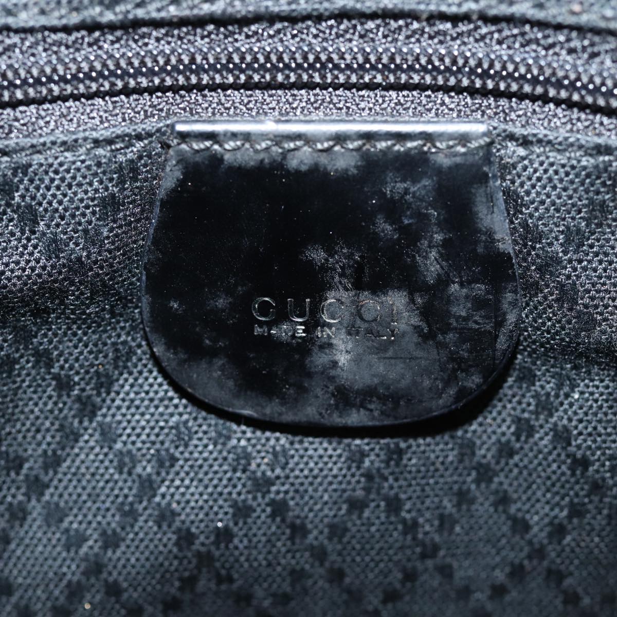 GUCCI Bamboo Hand Bag Nylon Black 002 1998 0352 ep4735