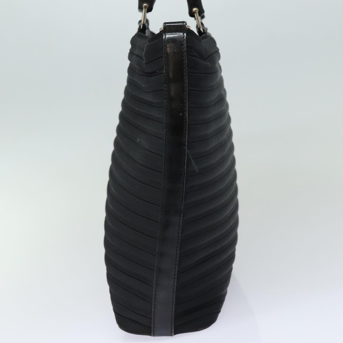 GUCCI Bamboo Hand Bag Nylon Black 002 1998 0352 ep4735