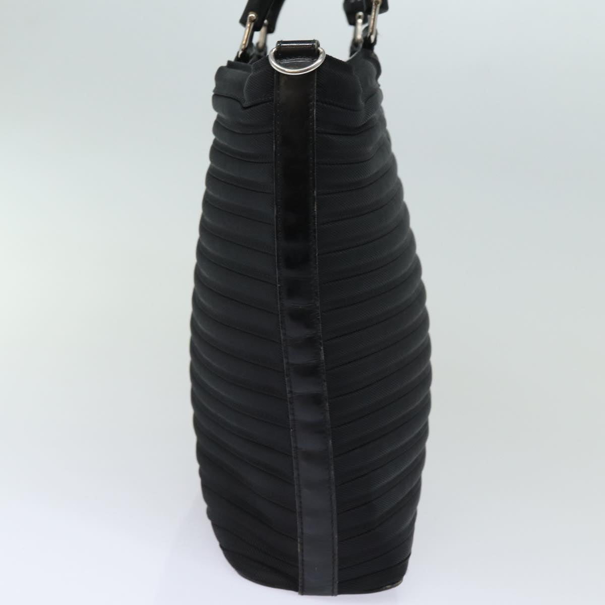 GUCCI Bamboo Hand Bag Nylon Black 002 1998 0352 ep4735