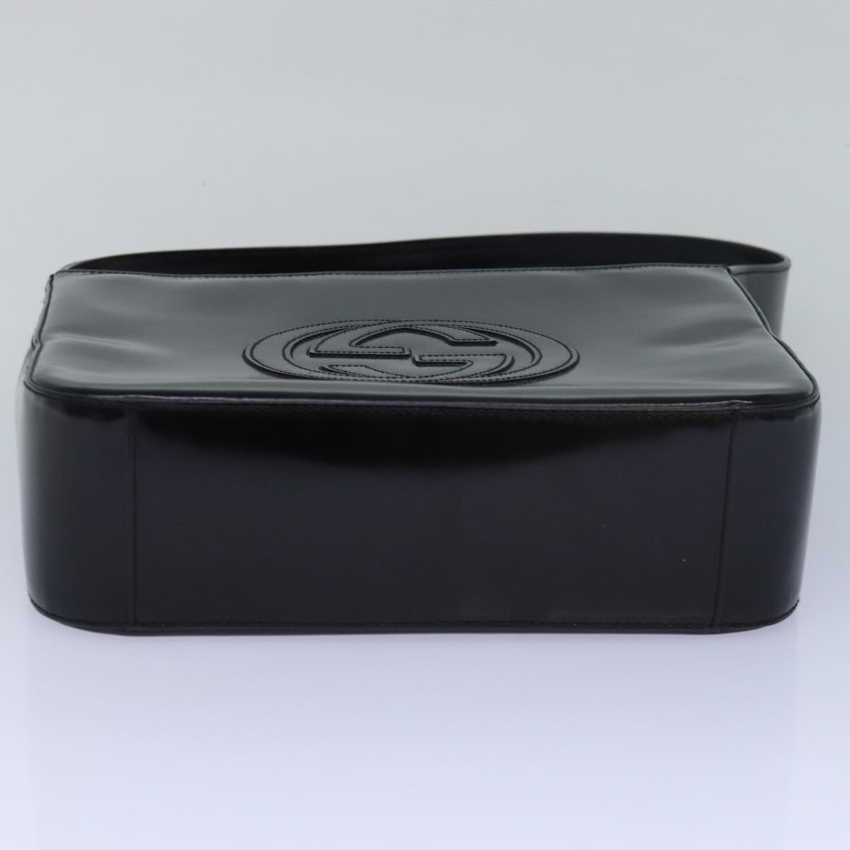 GUCCI Shoulder Bag Enamel Black 000 1013 0506 ep4738