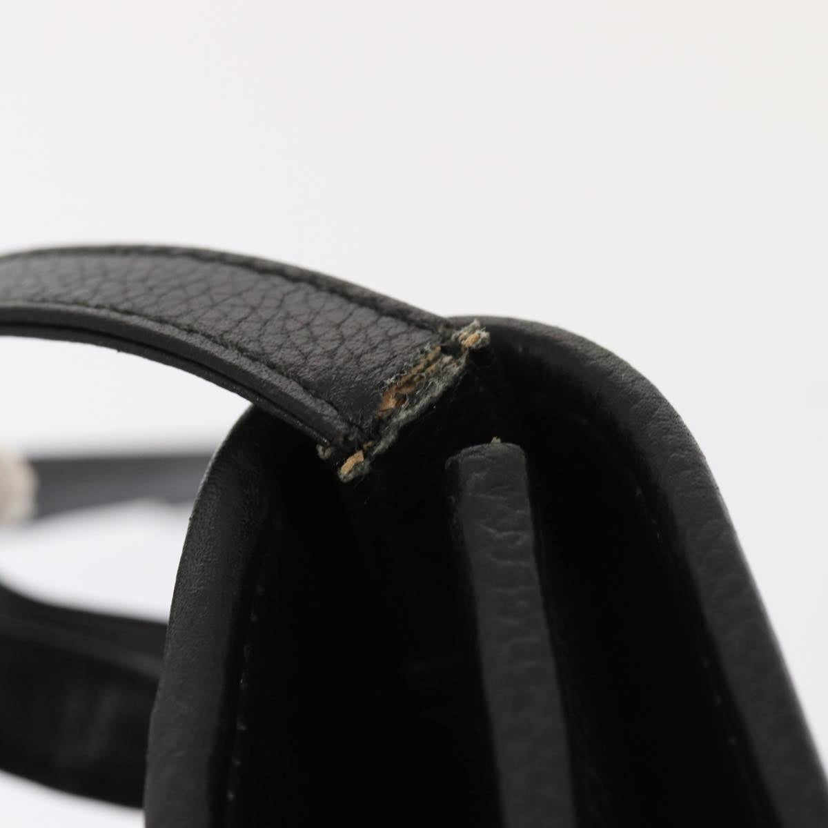 GUCCI Shoulder Bag Leather Black 004 86 0222 ep4739