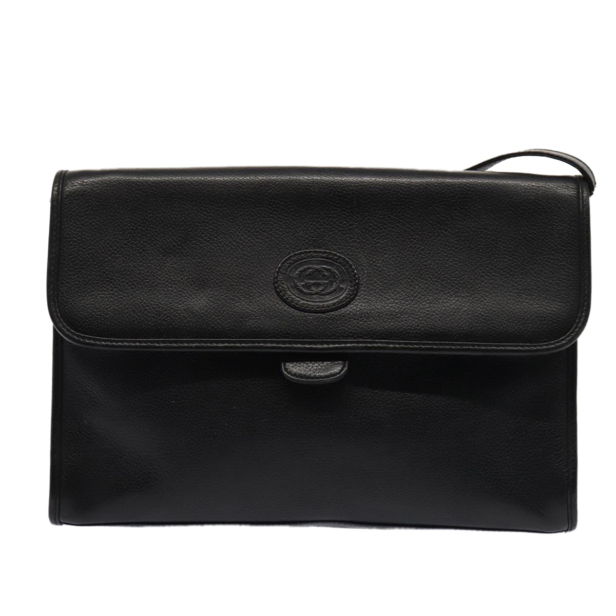 GUCCI Shoulder Bag Leather Black 004 86 0222 ep4739