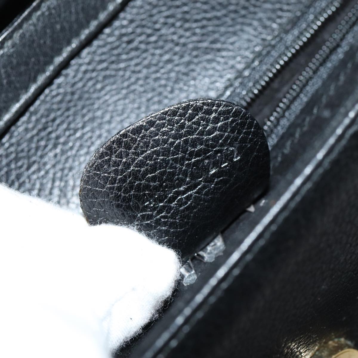 GUCCI Shoulder Bag Leather Black 004 86 0222 ep4739