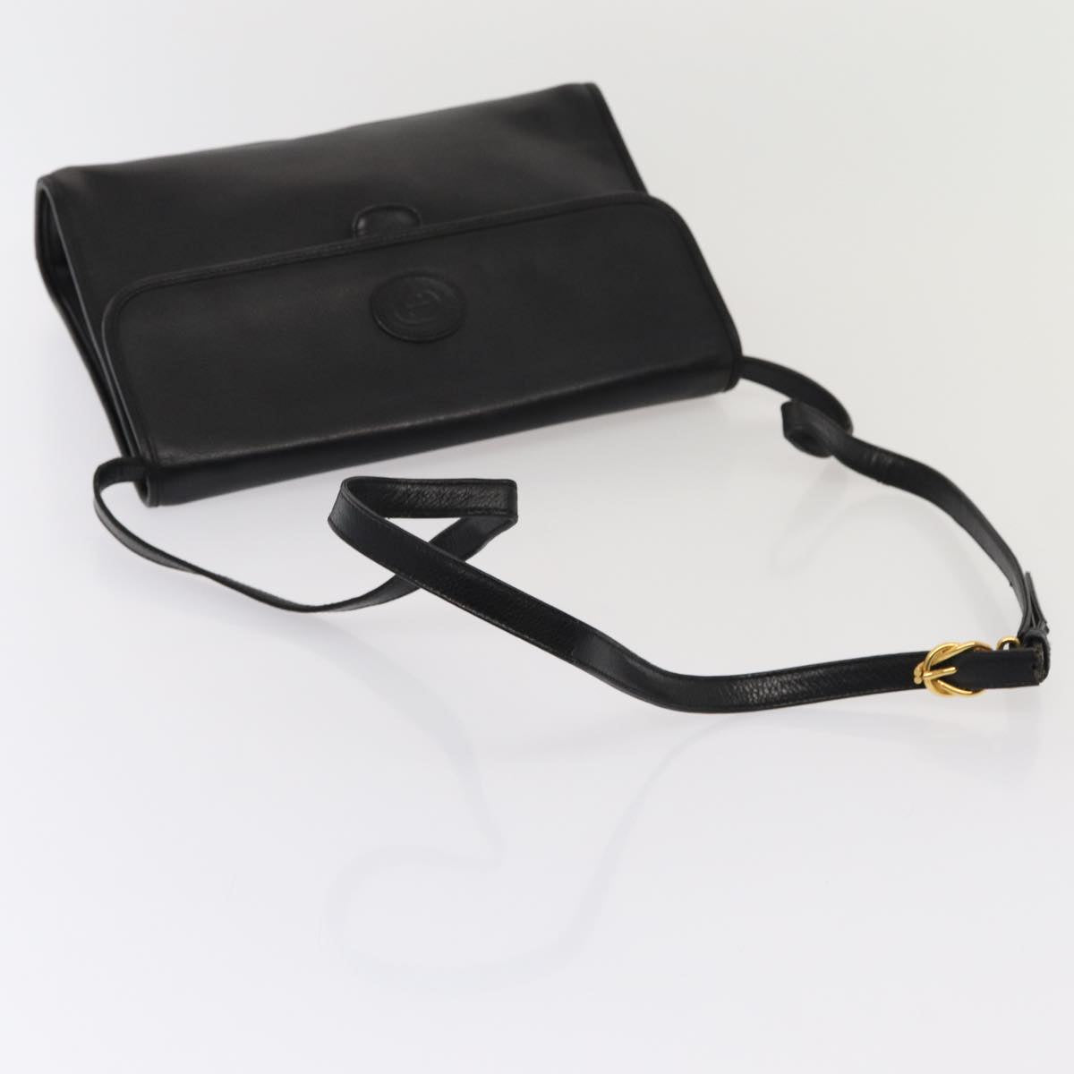 GUCCI Shoulder Bag Leather Black 004 86 0222 ep4739