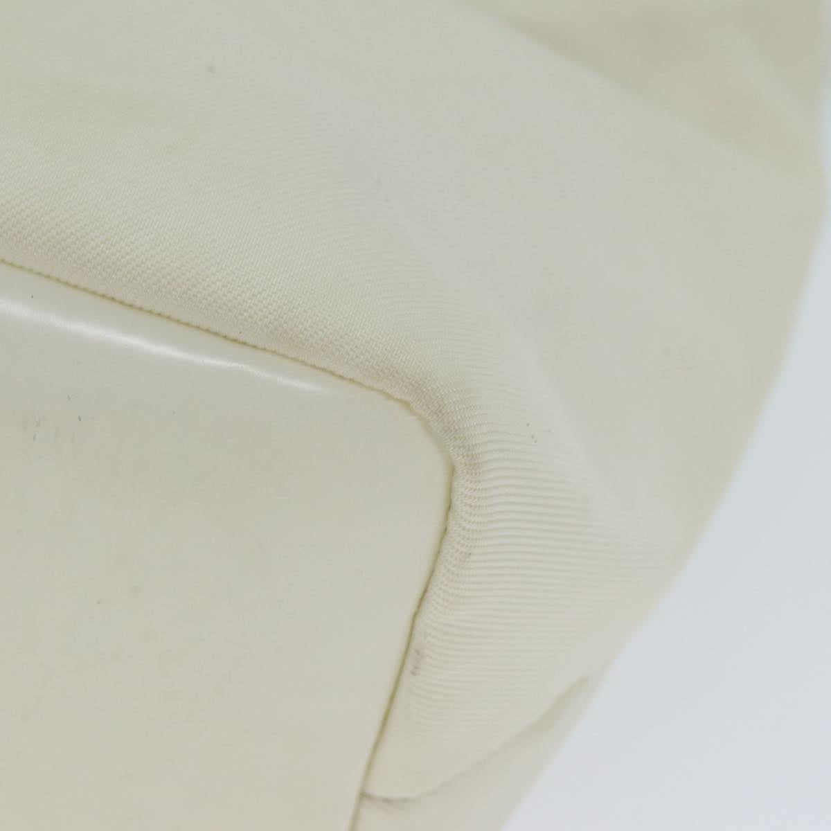 GUCCI Bamboo Shoulder Bag Nylon White 000 1956 0531 ep4742