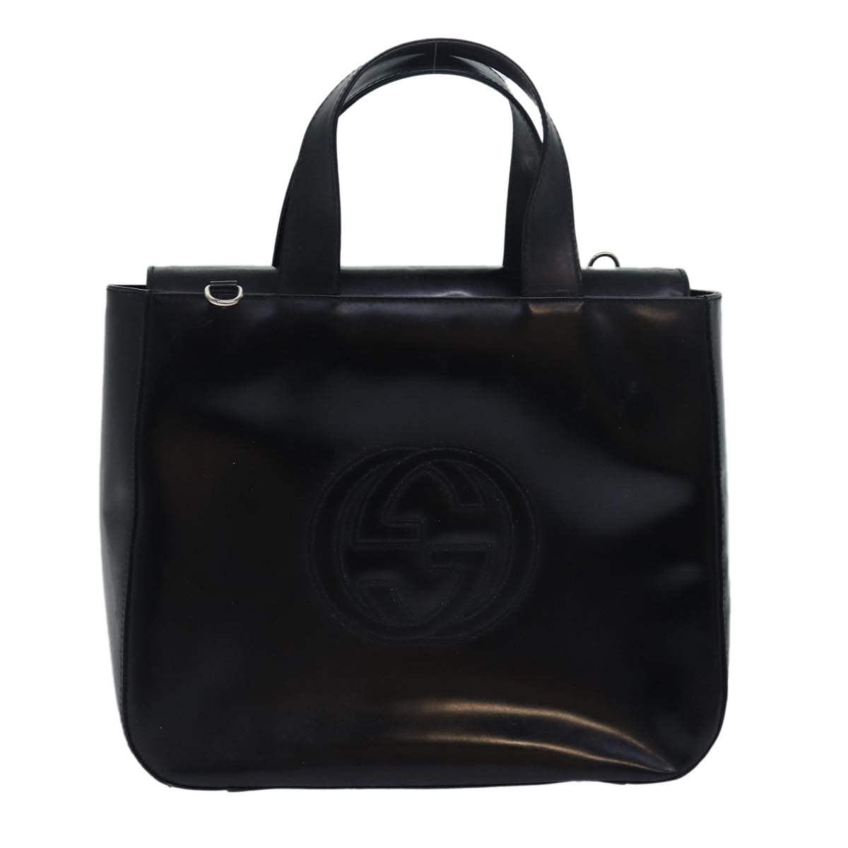 GUCCI Soho Hand Bag Patent leather Black 000 1013 0504 ep4745