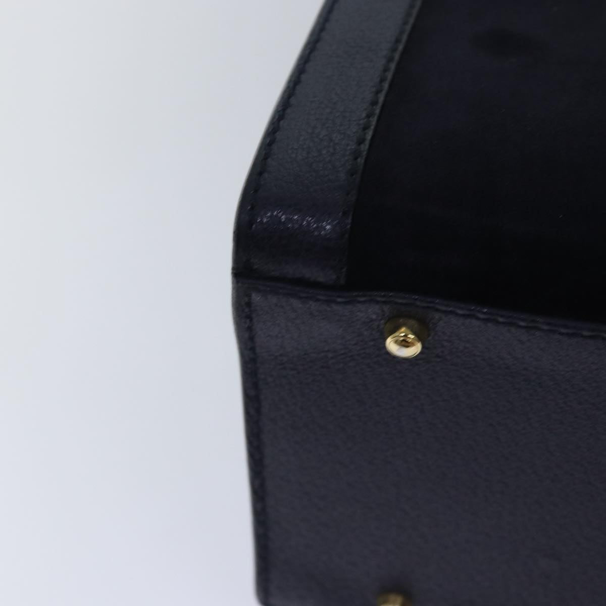 GUCCI Bamboo Hand Bag Suede Navy 002 123 0260 ep4750