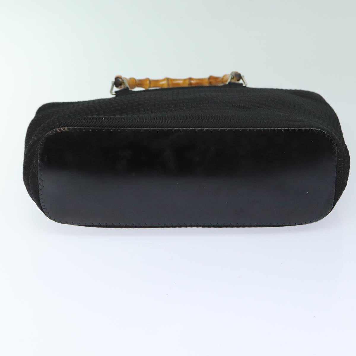 GUCCI Bamboo Hand Bag Nylon 2way Black 000 1998 0540 ep4783