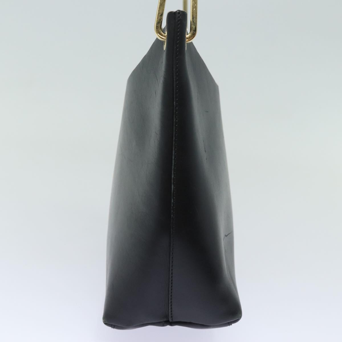 GUCCI Bamboo Shoulder Bag Leather Black 001 1998 1883 ep4796