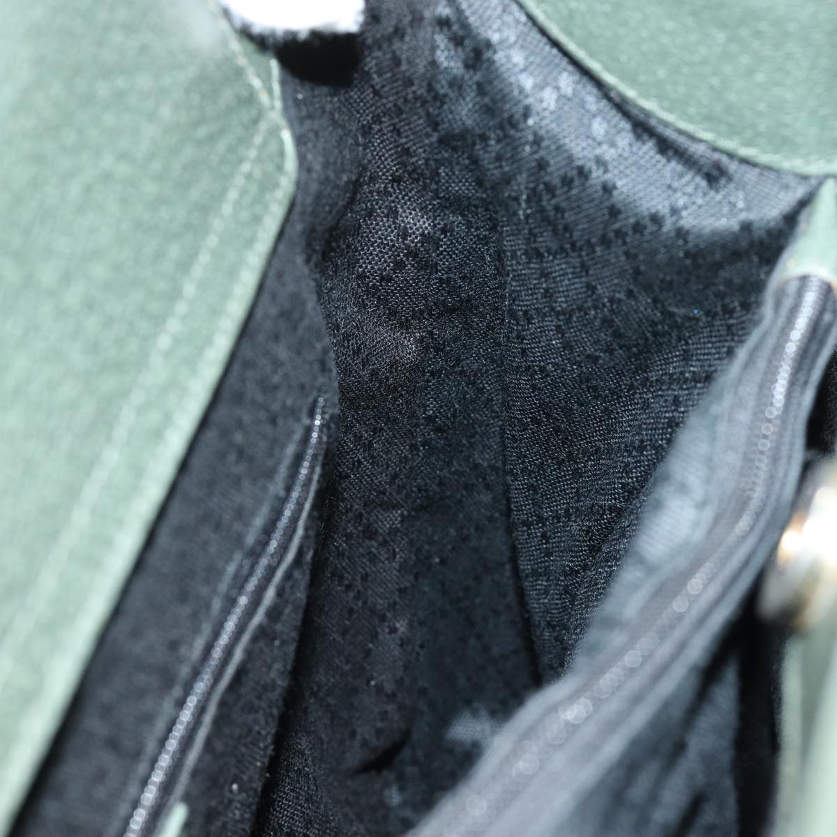 GUCCI Bamboo Tote Bag Leather Outlet Green 002 8260 2853 ep4802