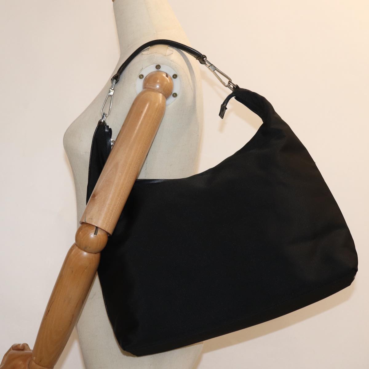 GUCCI Shoulder Bag Nylon Black 001 1955 ep4805