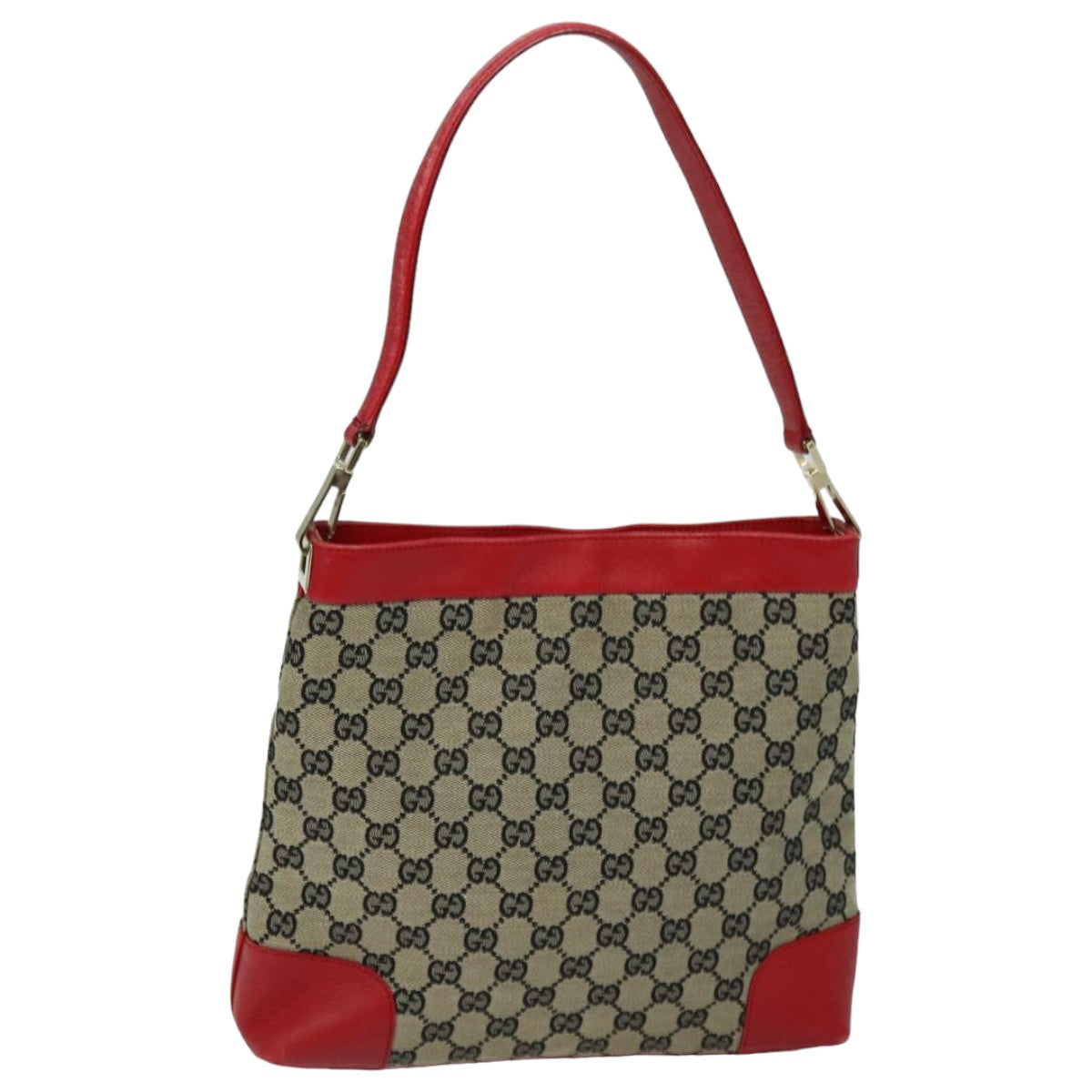 GUCCI GG Canvas Shoulder Bag Beige Red 001 4231 ep4806