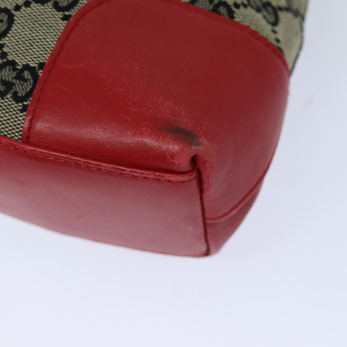 GUCCI GG Canvas Shoulder Bag Beige Red 001 4231 ep4806