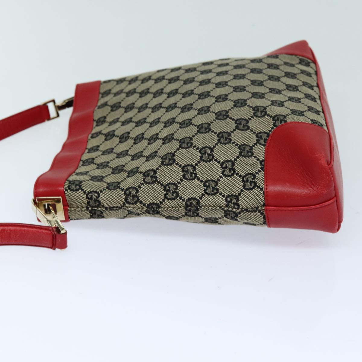 GUCCI GG Canvas Shoulder Bag Beige Red 001 4231 ep4806