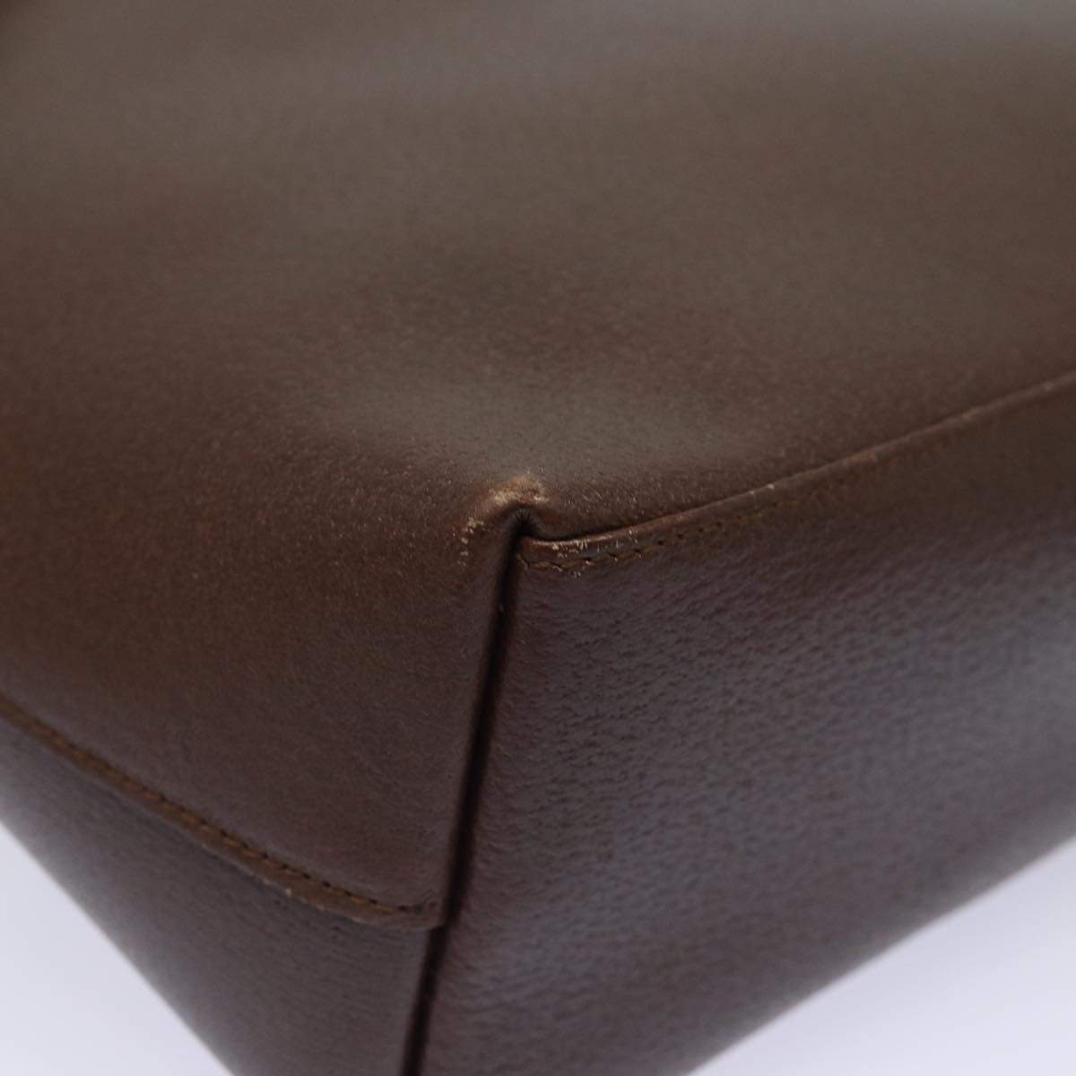 GUCCI Bamboo Shoulder Bag Leather Brown 001 1880 2123 ep4810