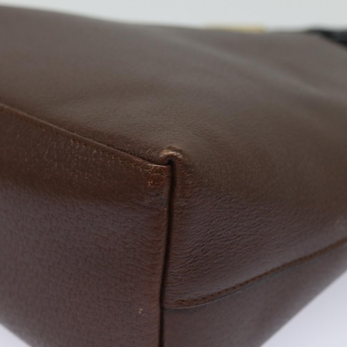 GUCCI Bamboo Shoulder Bag Leather Brown 001 1880 2123 ep4810