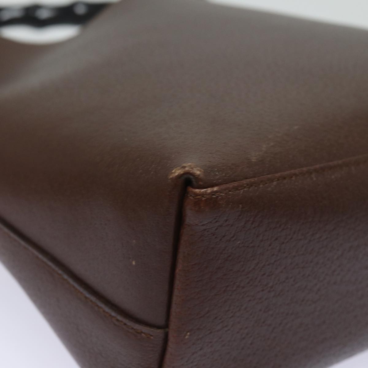 GUCCI Bamboo Shoulder Bag Leather Brown 001 1880 2123 ep4810