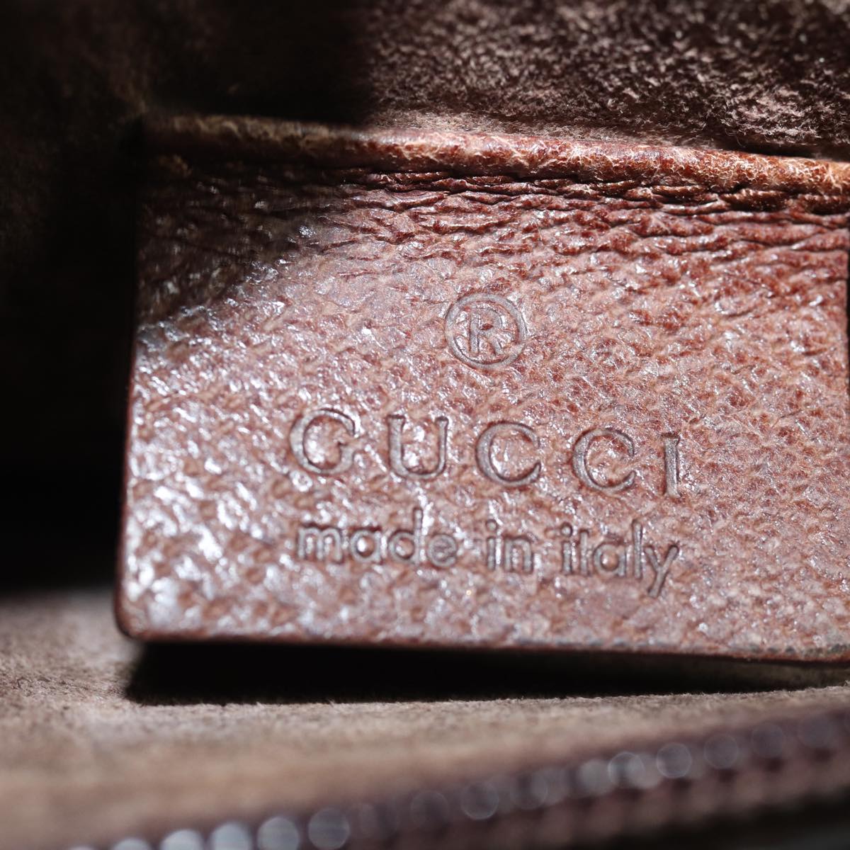 GUCCI Bamboo Shoulder Bag Leather Brown 001 1880 2123 ep4810