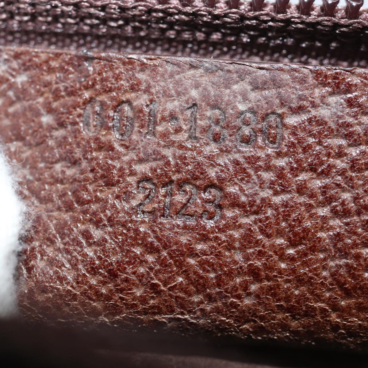 GUCCI Bamboo Shoulder Bag Leather Brown 001 1880 2123 ep4810