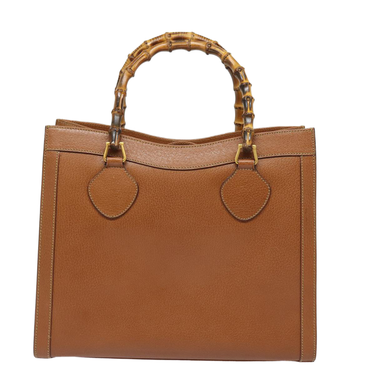 GUCCI Bamboo Hand Bag Leather Brown 002 1186 0260 ep4831