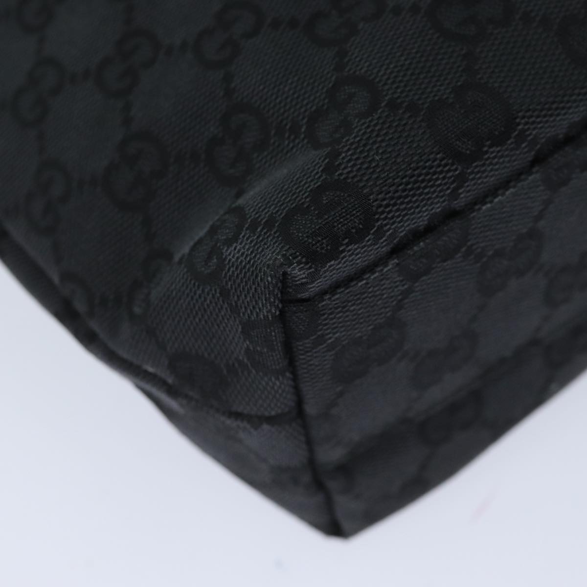 GUCCI GG Canvas Shoulder Bag Black 002 1075 ep4835