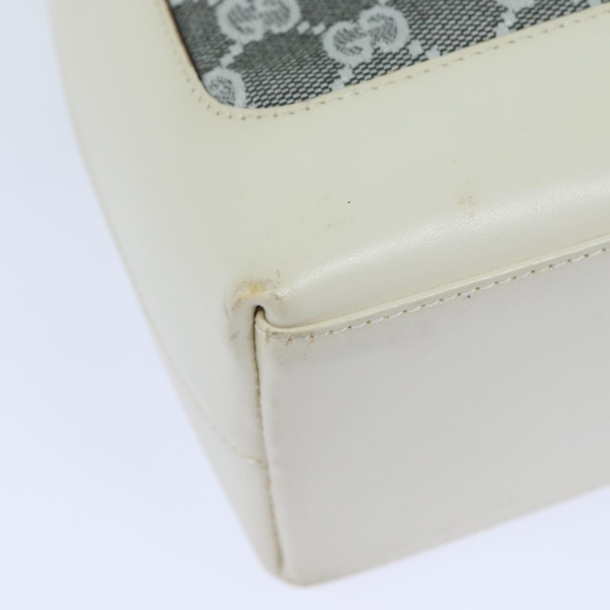 GUCCI GG Canvas Jackie Shoulder Bag Silver 001 3876 ep4837