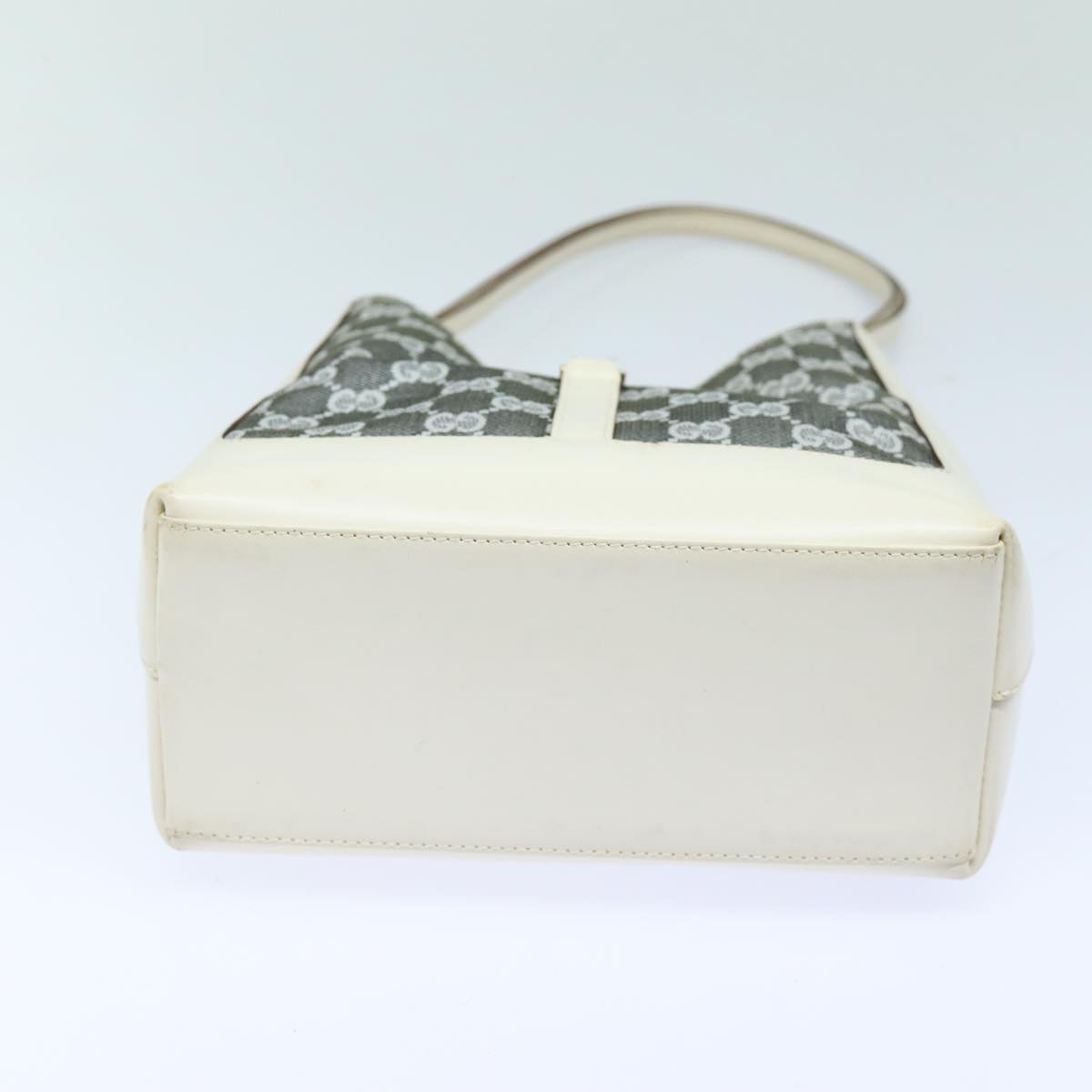 GUCCI GG Canvas Jackie Shoulder Bag Silver 001 3876 ep4837