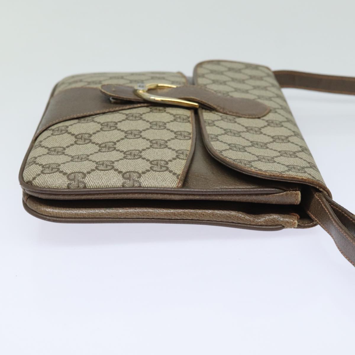 GUCCI GG Supreme Shoulder Bag PVC Beige ep4841