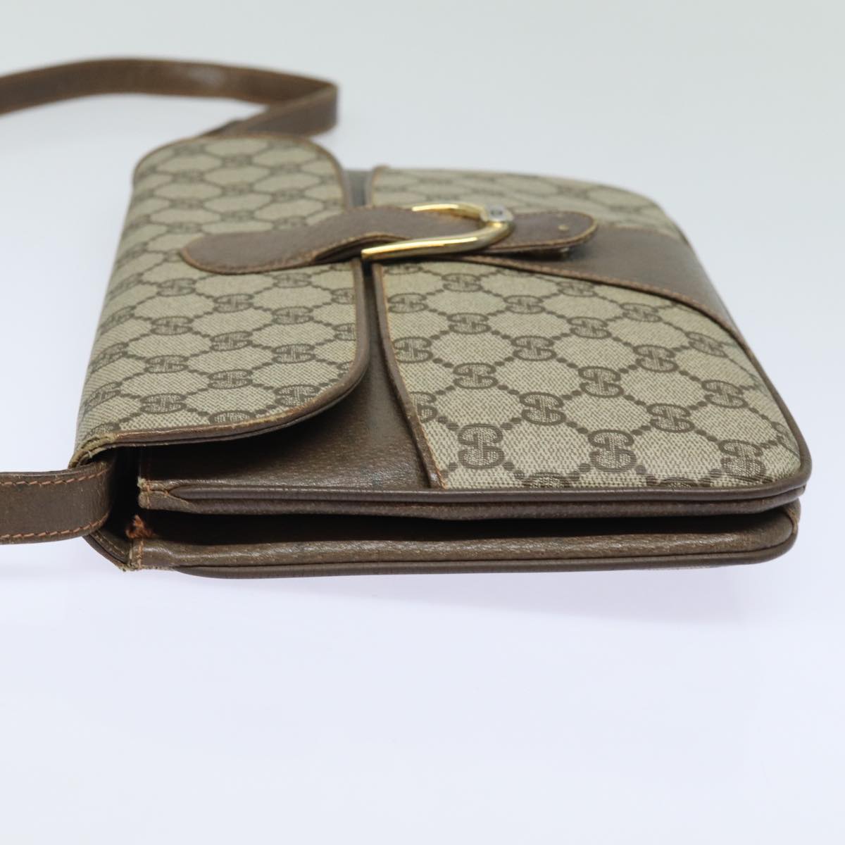 GUCCI GG Supreme Shoulder Bag PVC Beige ep4841