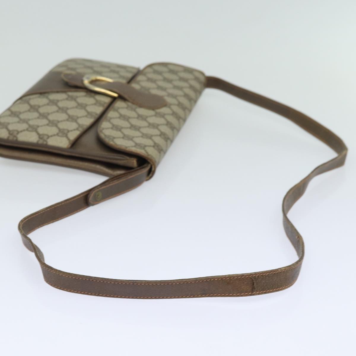 GUCCI GG Supreme Shoulder Bag PVC Beige ep4841
