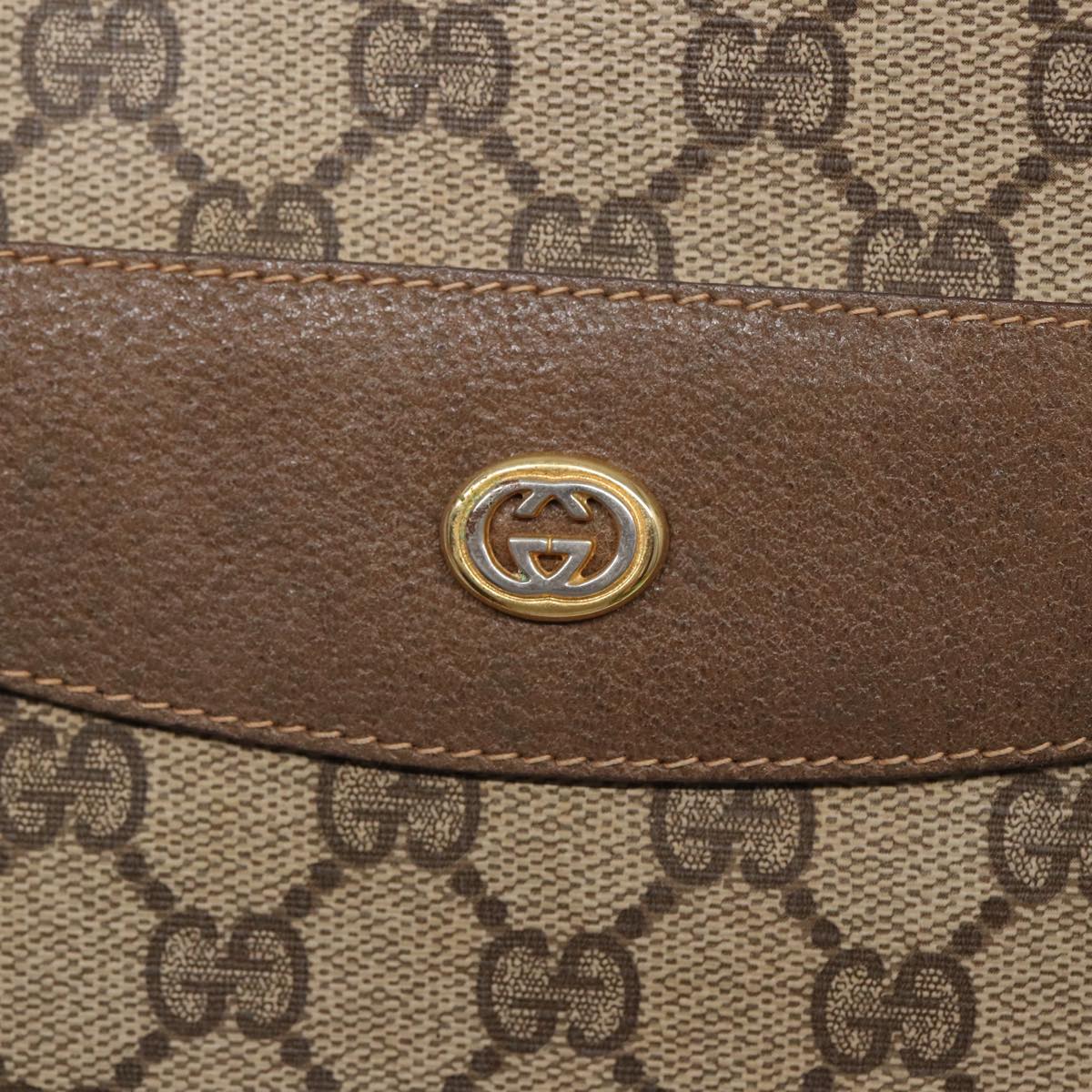 GUCCI GG Supreme Web Sherry Line Tote Bag PVC Beige Red 39 02 091 ep4842