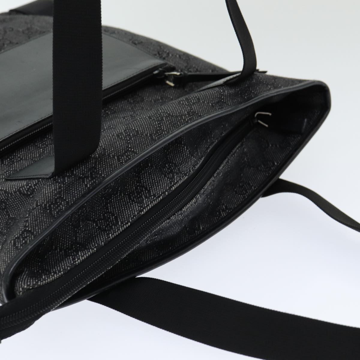 GUCCI GG Canvas Tote Bag Black 28892 ep4884
