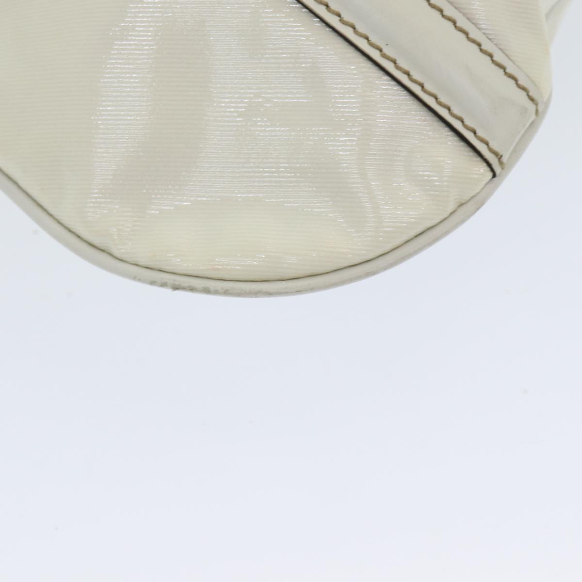 GUCCI Web Sherry Line Shoulder Bag Coated Canvas White Red 162740 ep4886