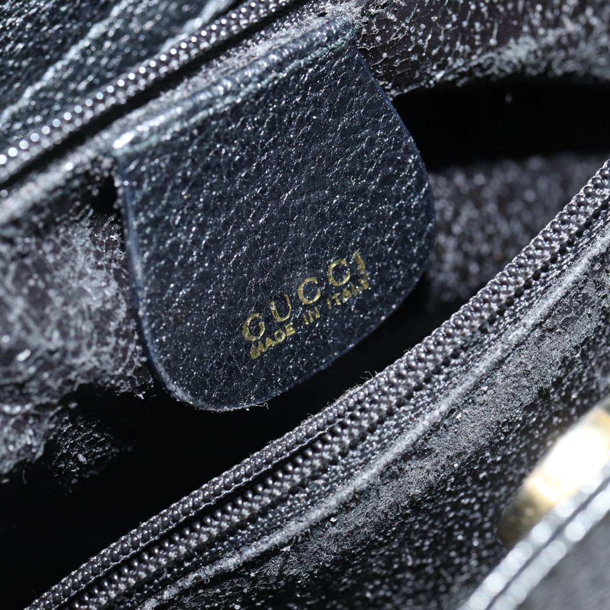 GUCCI Bamboo Hand Bag Leather Black 002 0260 2615 ep4888
