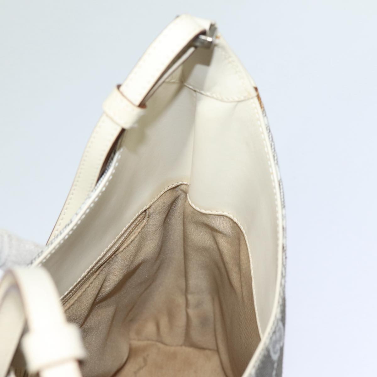 GUCCI GG Canvas Jackie Shoulder Bag White 001 3876 ep4890