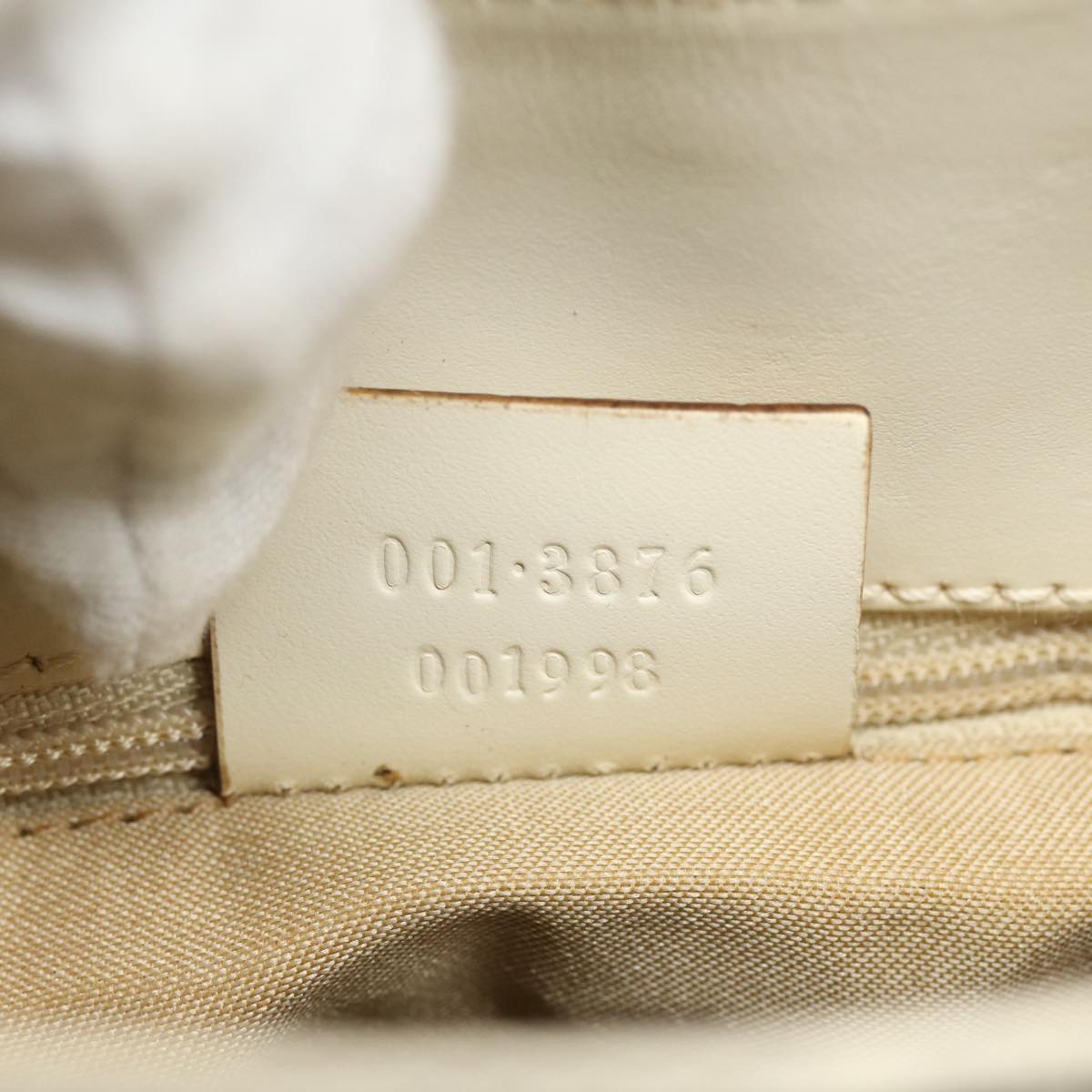 GUCCI GG Canvas Jackie Shoulder Bag White 001 3876 ep4890