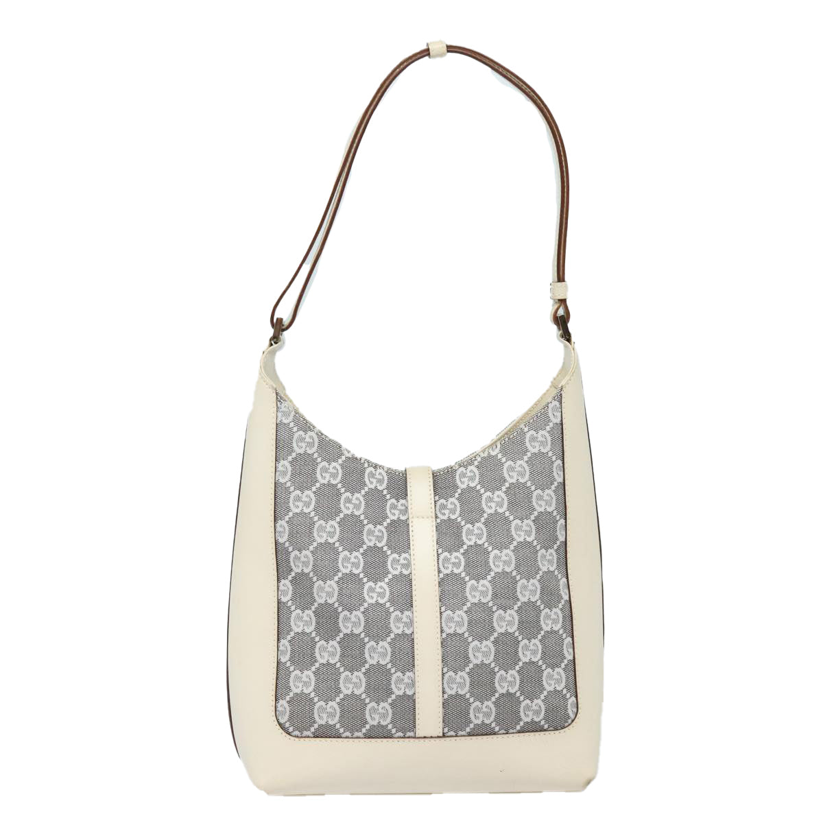 GUCCI GG Canvas Jackie Shoulder Bag White 001 3876 ep4890