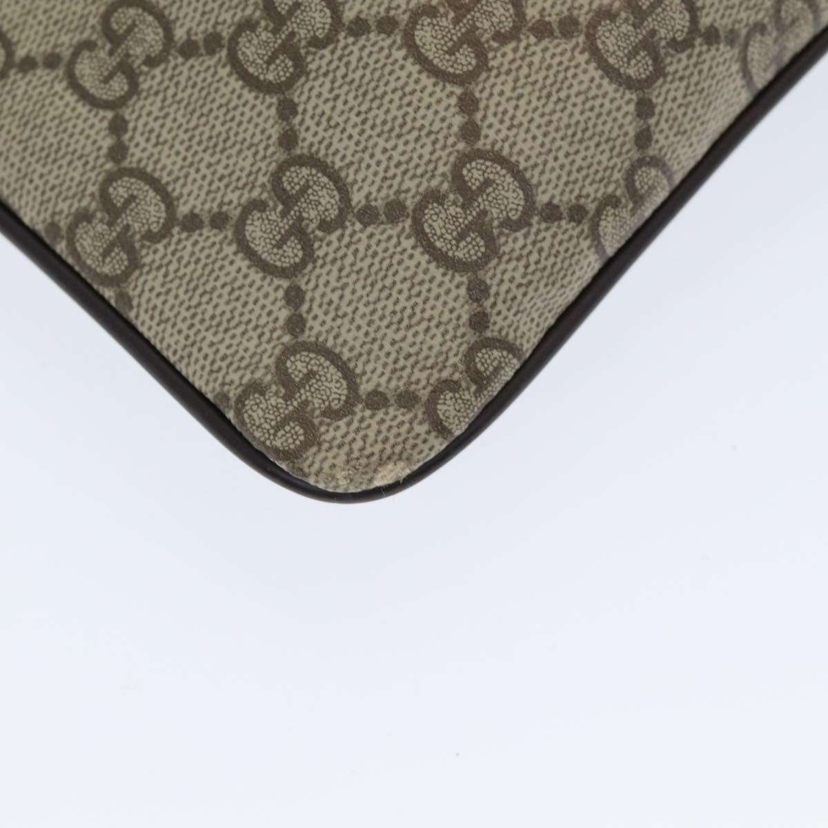 GUCCI GG Supreme Shoulder Bag PVC Beige 141626 ep4894
