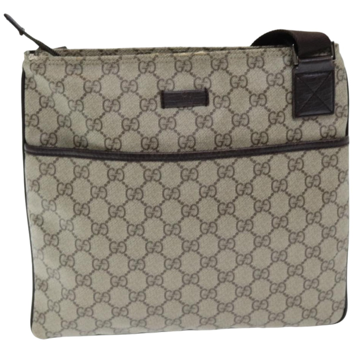 GUCCI GG Supreme Shoulder Bag PVC Beige 141626 ep4894