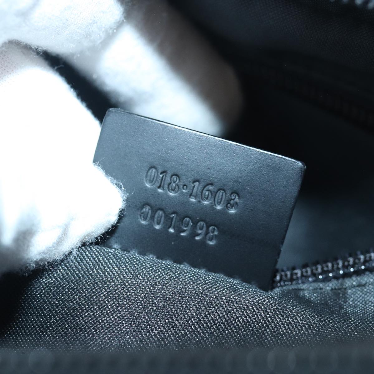 GUCCI GG Canvas Clutch Bag Black 018 1603 ep4897