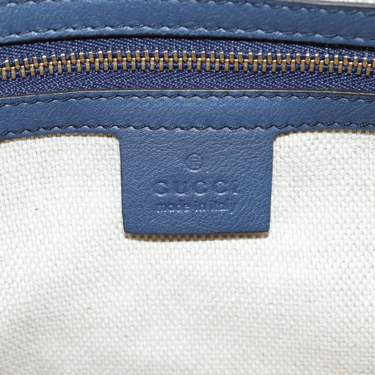 GUCCI Soho Hand Bag Enamel 2way Navy 336751 ep4950