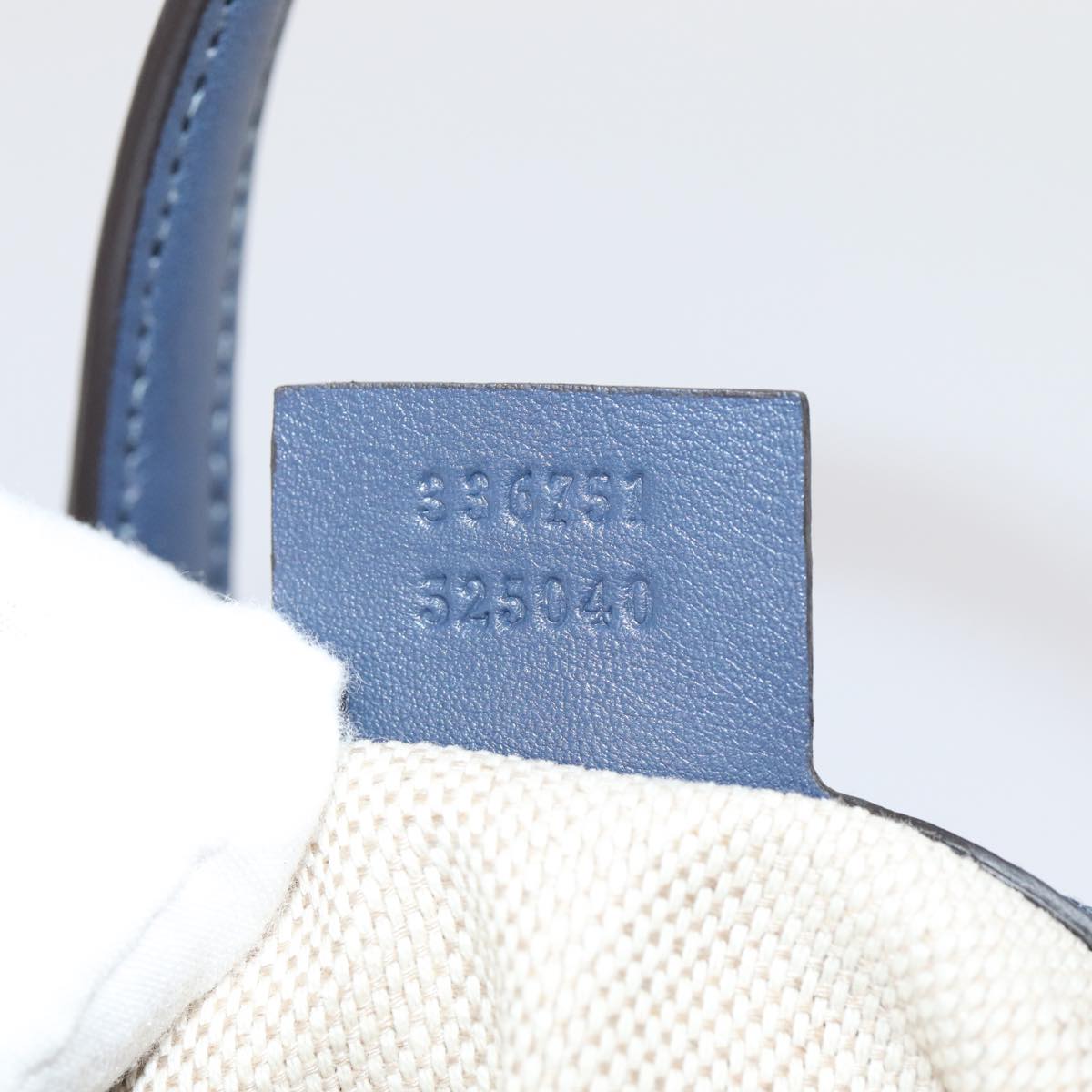 GUCCI Soho Hand Bag Enamel 2way Navy 336751 ep4950